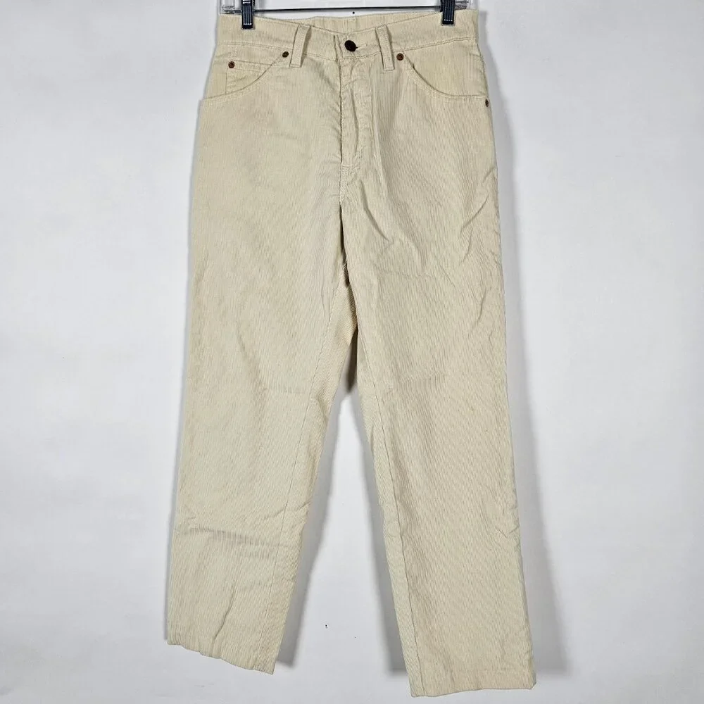 Vintage 90s Levis 910 Corduroy Straight Leg Womens Size 9 Med Jeans - Picture 1 of 11